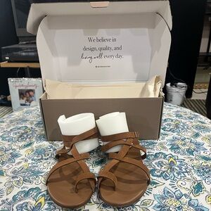 Jenni Kayne Brown Minimalist Sandals